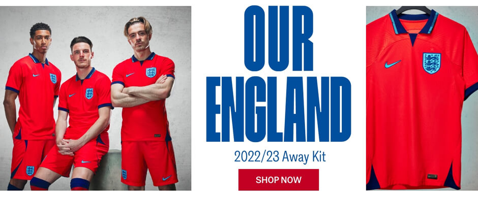 England Away World Cup Football Shirt