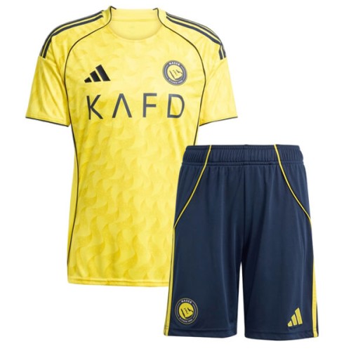 Al Nassr Home Kids Football Kit 25 26