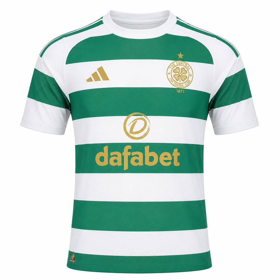 Celtic Home Player Version Football Shirt 26 27