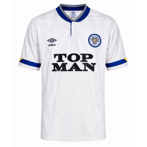 Leeds United Home 1989 1991 Football Shirt