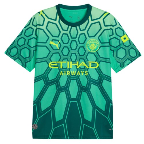 Manchester City Goalkeeper Football Shirt 26 27 - Green