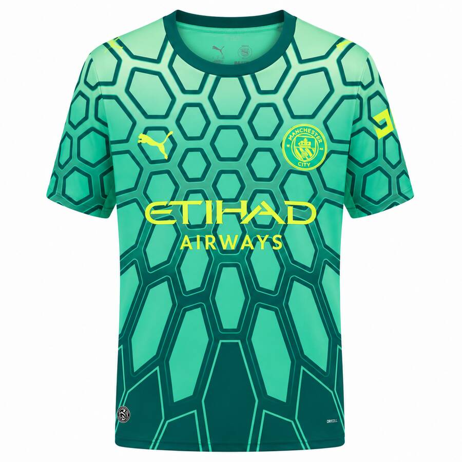 Manchester City Goalkeeper Green Football Shirt 26 27