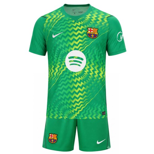 Barcelona Goalkeeper Kids Football Kit 26 27 - Green