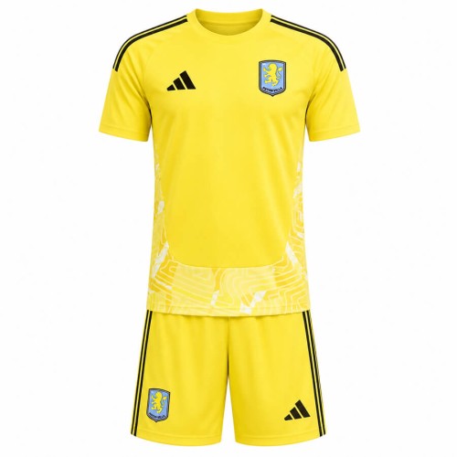 Aston Villa Goalkeeper Kids Football Kit 26 27 - Yellow