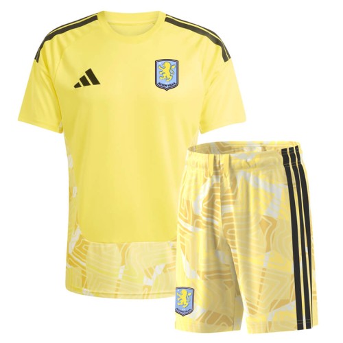 Aston Villa Goalkeeper Kids Football Kit 26 27 - Yellow