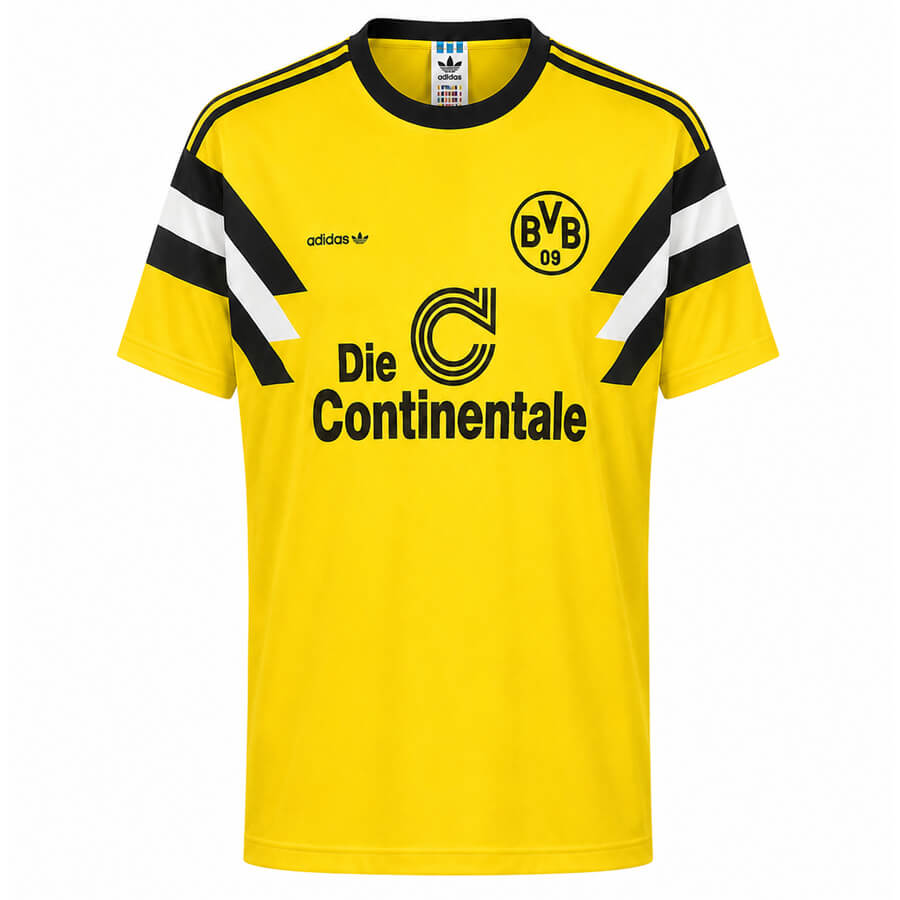Borussia Dortmund Home 1989 Football Shirt