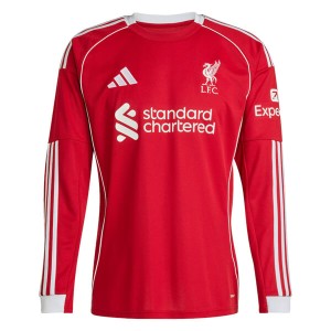 Liverpool Home Long Sleeve Football Shirt 25 26