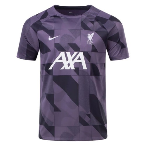 Liverpool Pre Match Training Football Shirt - Purple
