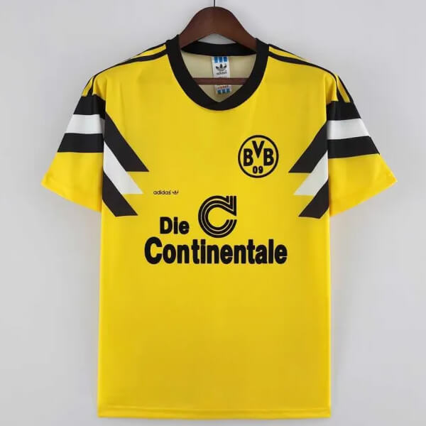 Retro Borussia Dortmund Home Football Shirt 1989