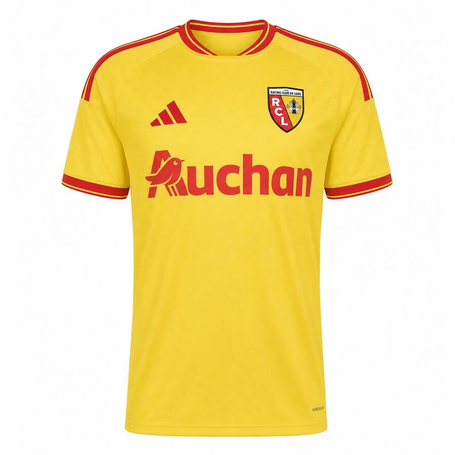 RC Lens Home Football Shirt 26 27