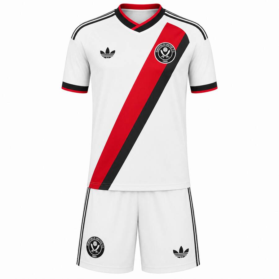 Sheffield United Away Kids Football Kit 26 27