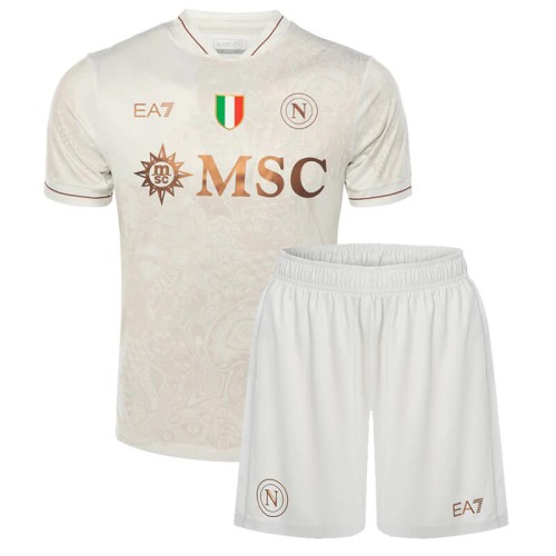 Napoli Away Kids Football Kit 25 26