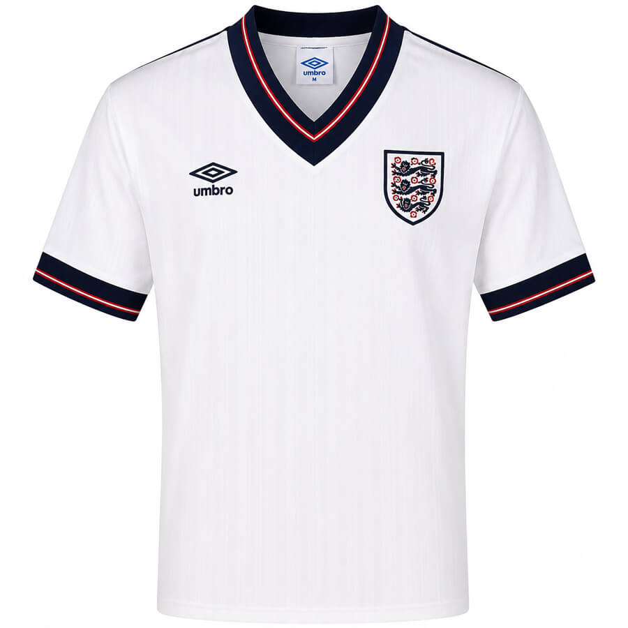 England Home 1986 Football Shirt