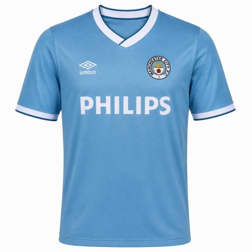 Manchester City Home 1986 1987 Football Shirt