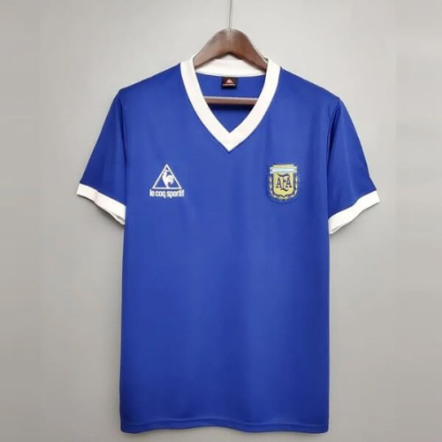 Retro Argentina Away Football Shirt 1986