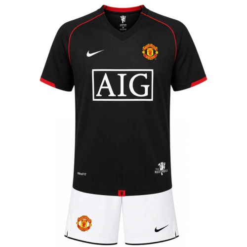 Manchester United Away 2007 2008 Kids Football Kit