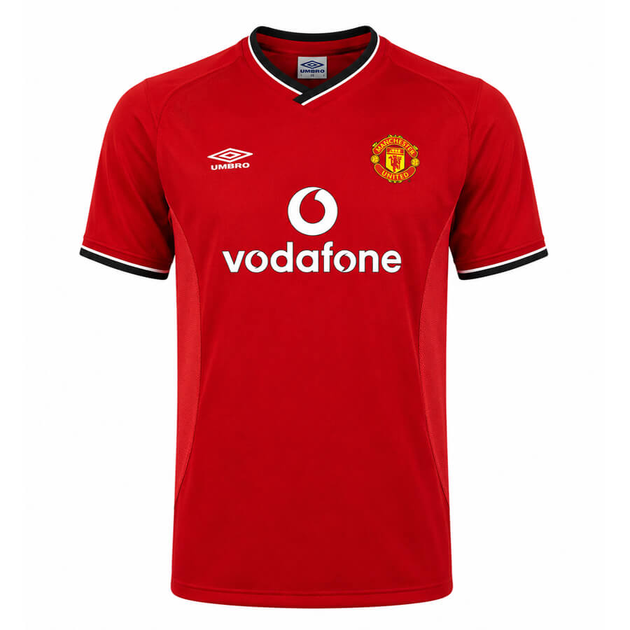 Manchester United Home 2000 2001 Football Shirt