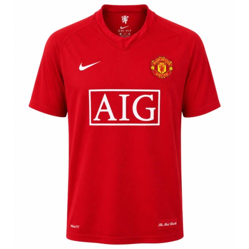 Manchester United Home 2007 2008 Football Shirt