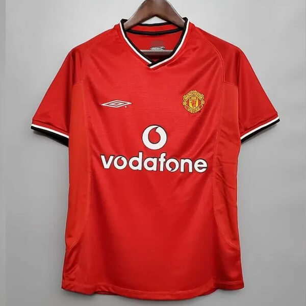 Retro Manchester United Home Football Shirt 00 01