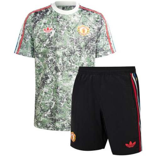Manchester United X Stone Roses Kids Football Kit 2024