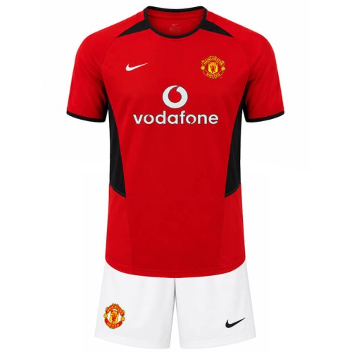 Manchester United Home 2002 2004 Kids Football Kit