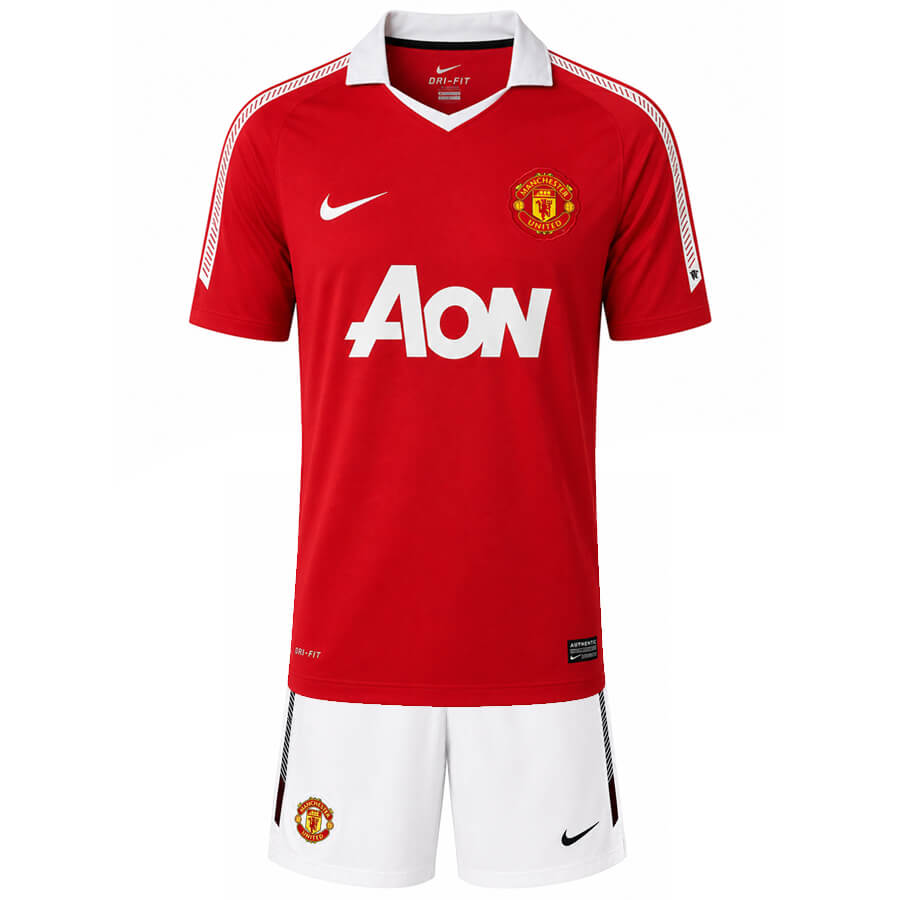 Manchester United Home 2011 2012 Kids Football Kit