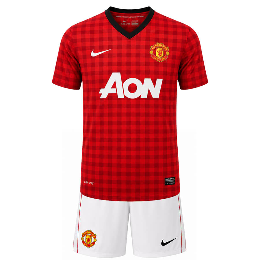 Manchester United Home 2012 2013 Kids Football Kit