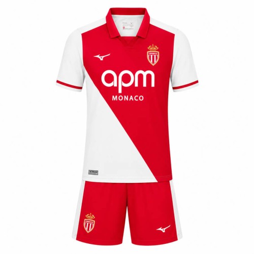 AS Monaco Home Kids Football Kit 26 27