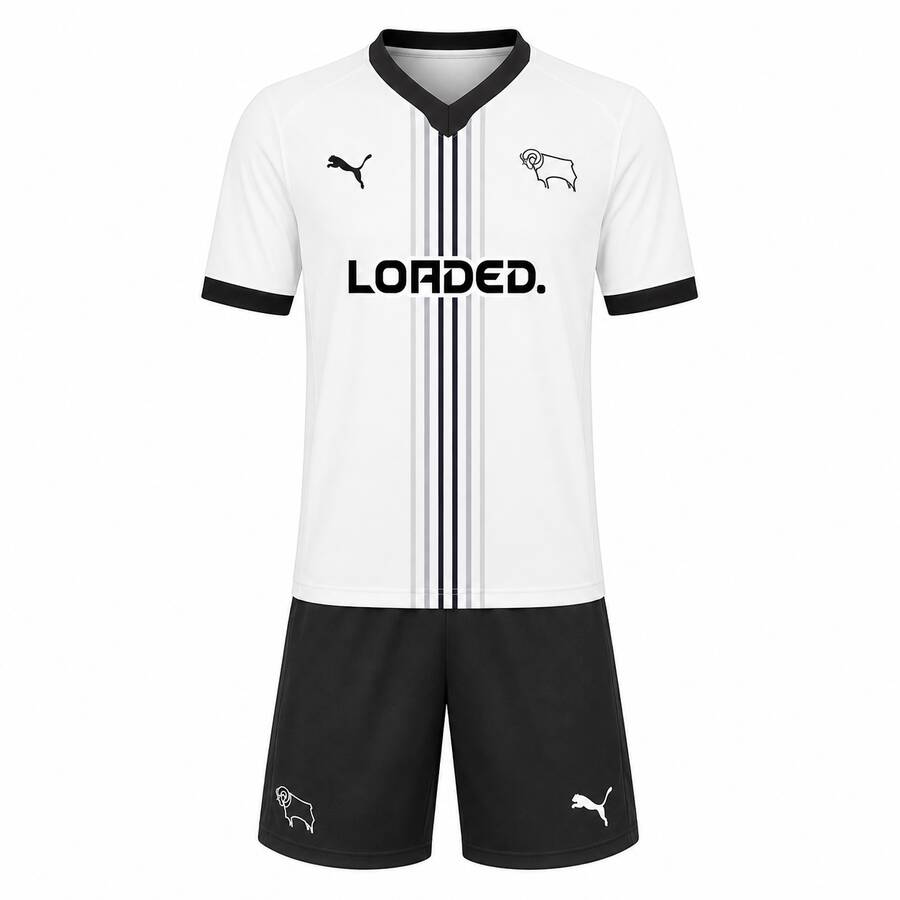Derby County Home Kids Football Kit 26 27