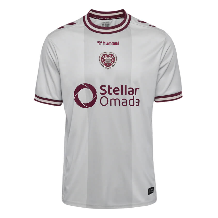 Hearts Away Football Shirt 26 27