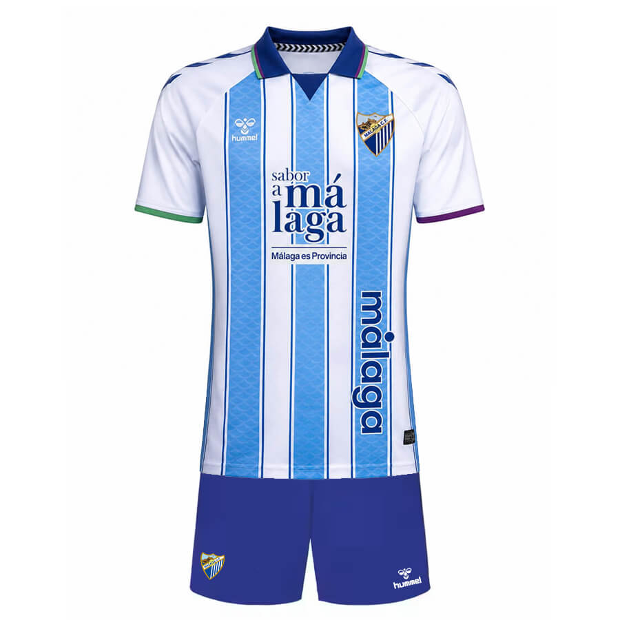 Malaga Home Kids Football Kit 26 27