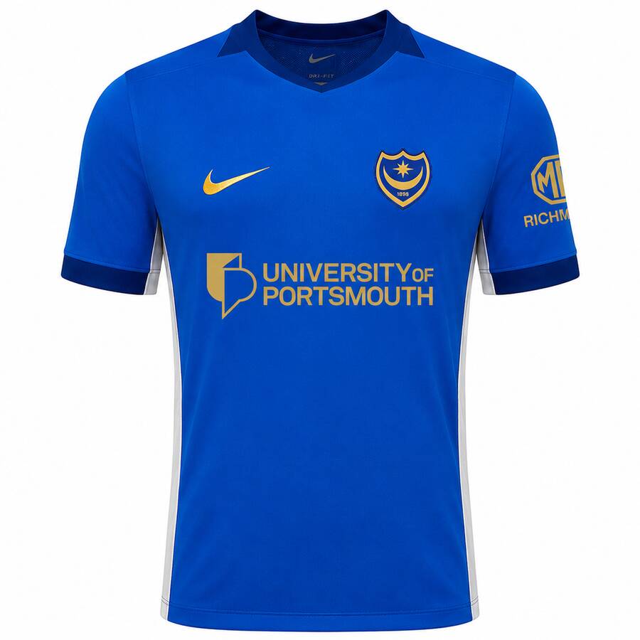 Portsmouth Home Football Shirt 26 27