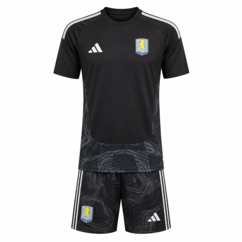 Aston Villa Goalkeeper Kids Football Kit 26 27 - Black