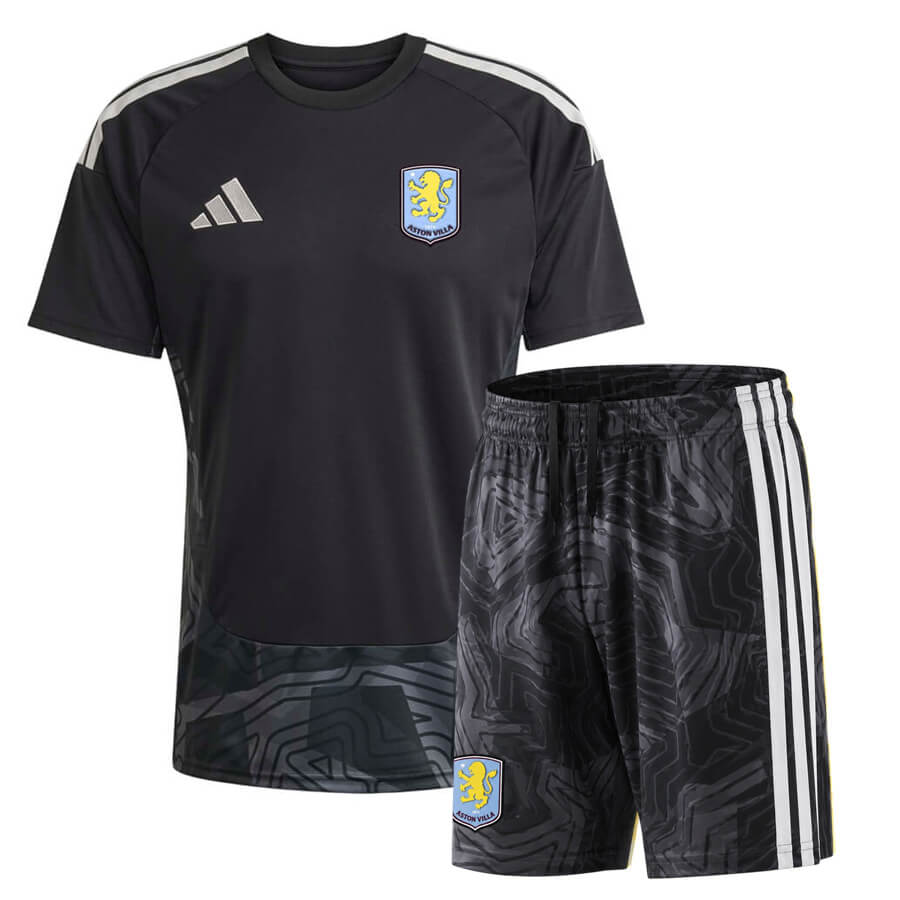 Aston Villa Goalkeeper Kids Football Kit 26 27 - Black