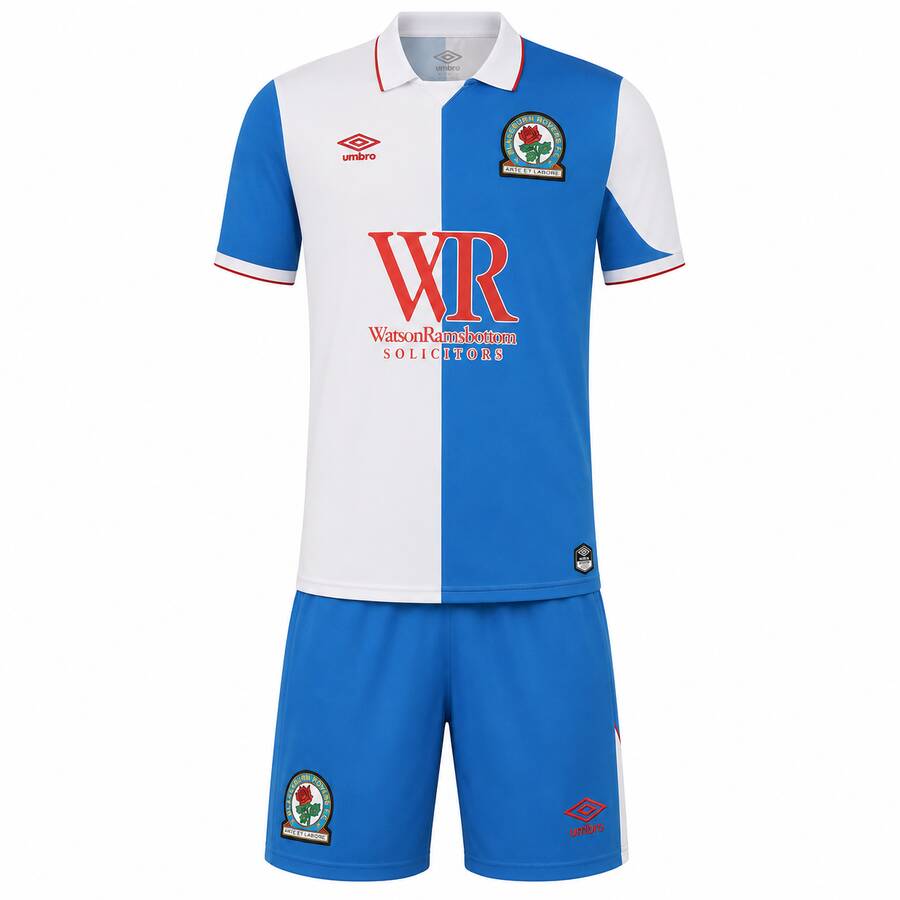 Blackburn Rovers Home Kids Football Kit 26 27