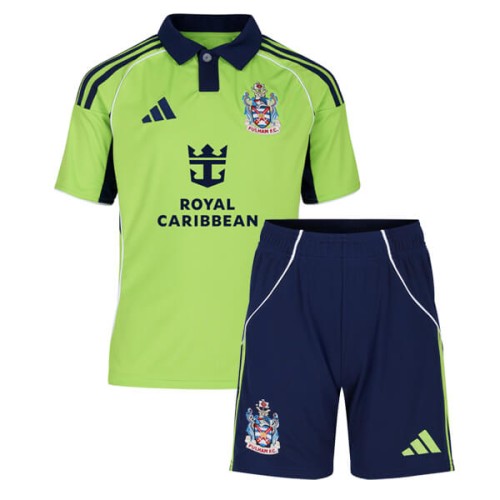 Fulham Away Kids Football Kit 25 26