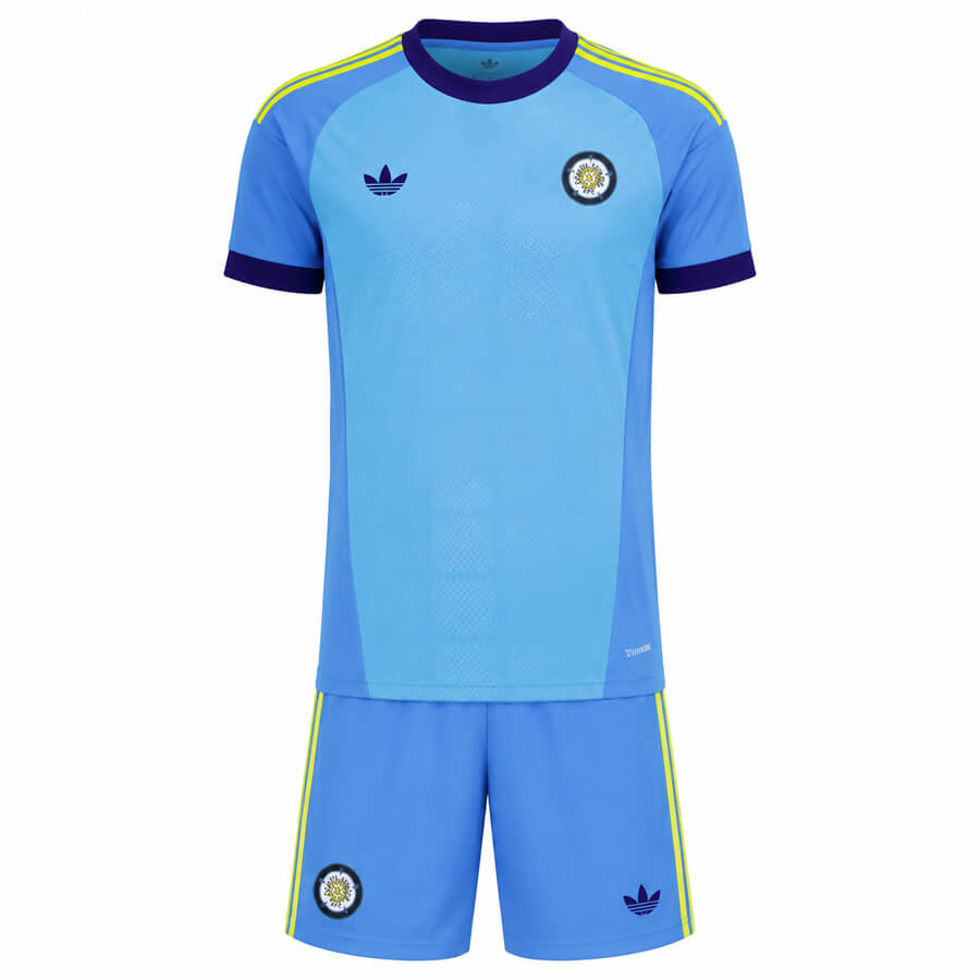 Leeds United Goalkeeper Kids Football Kit 26 27 - Blue