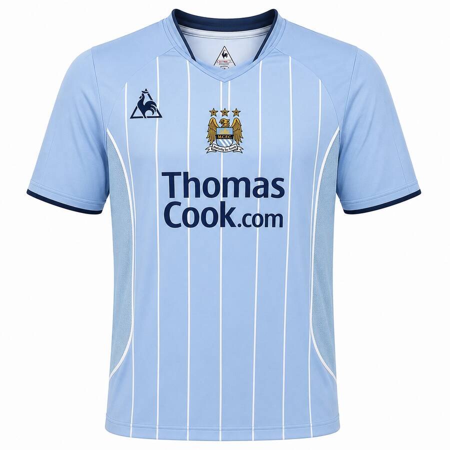 Manchester City Home 2007 2008 Football Shirt
