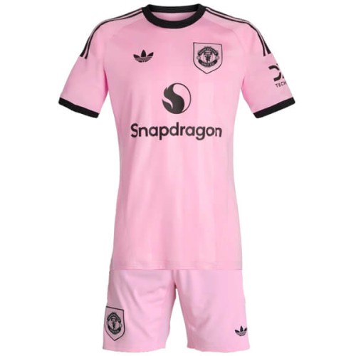 Manchester United Goalkeeper Kids Football Kit 25 26 - Pink