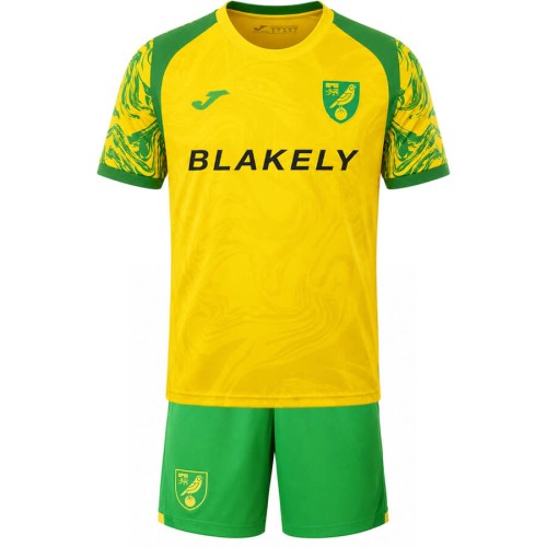 Norwich City Home Kids Football Kit 26 27