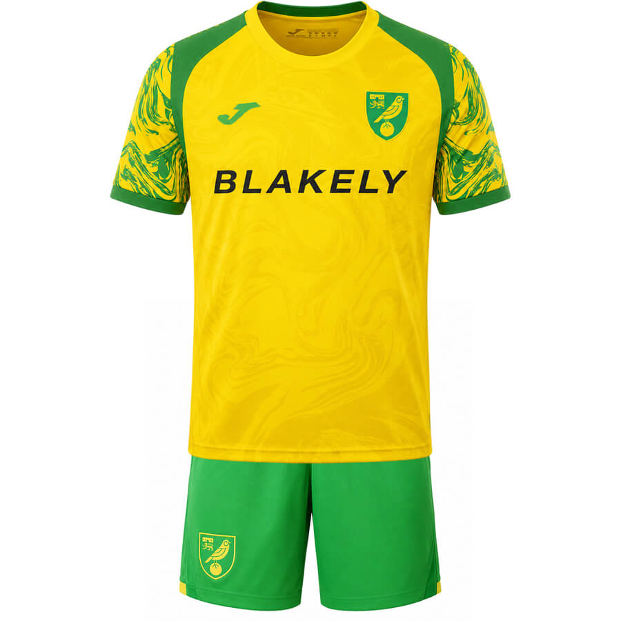 Norwich City Home Kids Football Kit 26 27