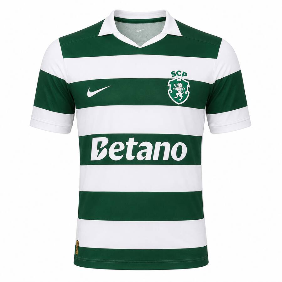 Sporting CP Home Player Version Football Shirt 26 27