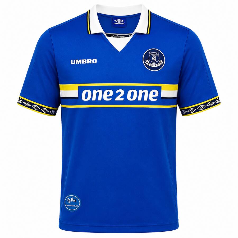 Everton Home 1997 1999 Football Shirt