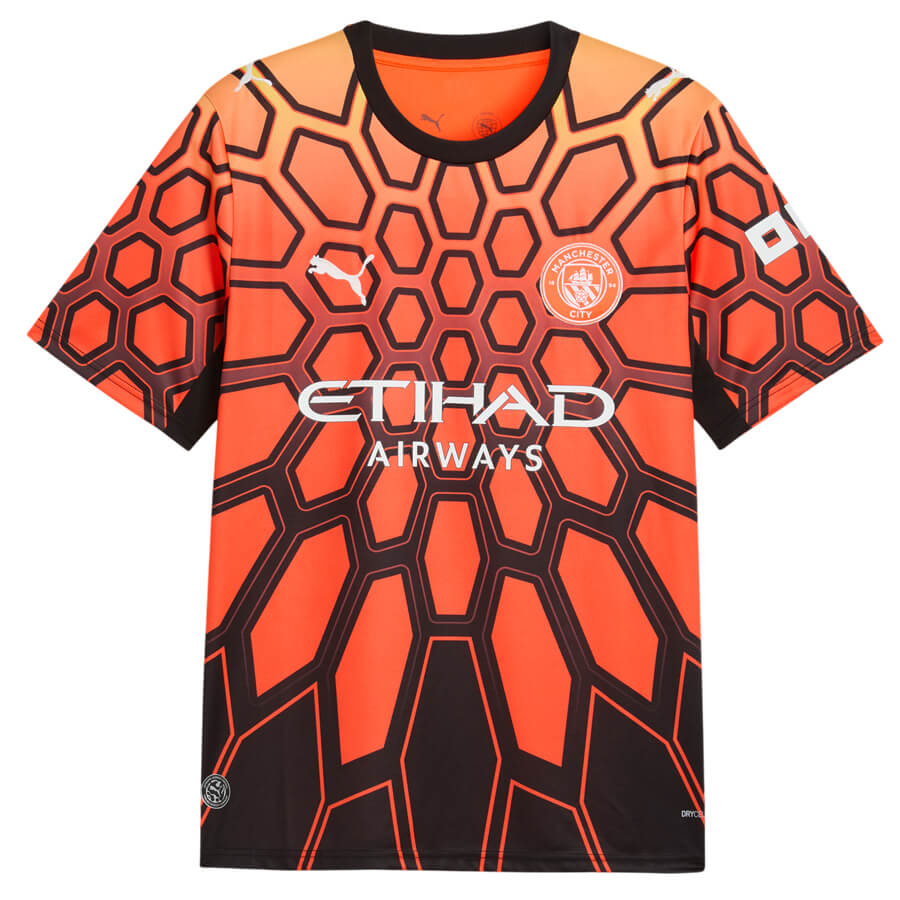Manchester City Goalkeeper Football Shirt 26 27 - Orange