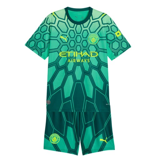 Manchester City Goalkeeper Kids Football Kit 26 27 - Green