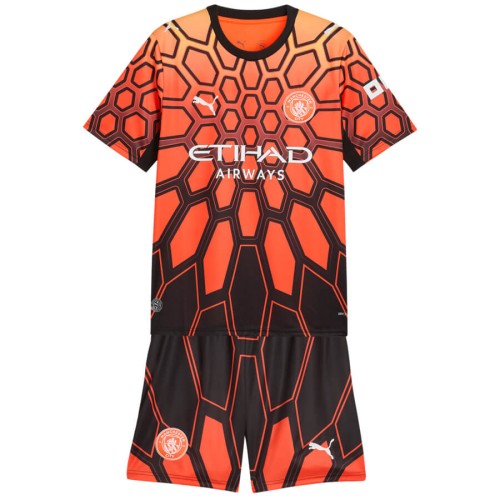 Manchester City Goalkeeper Kids Football Kit 26 27 - Orange