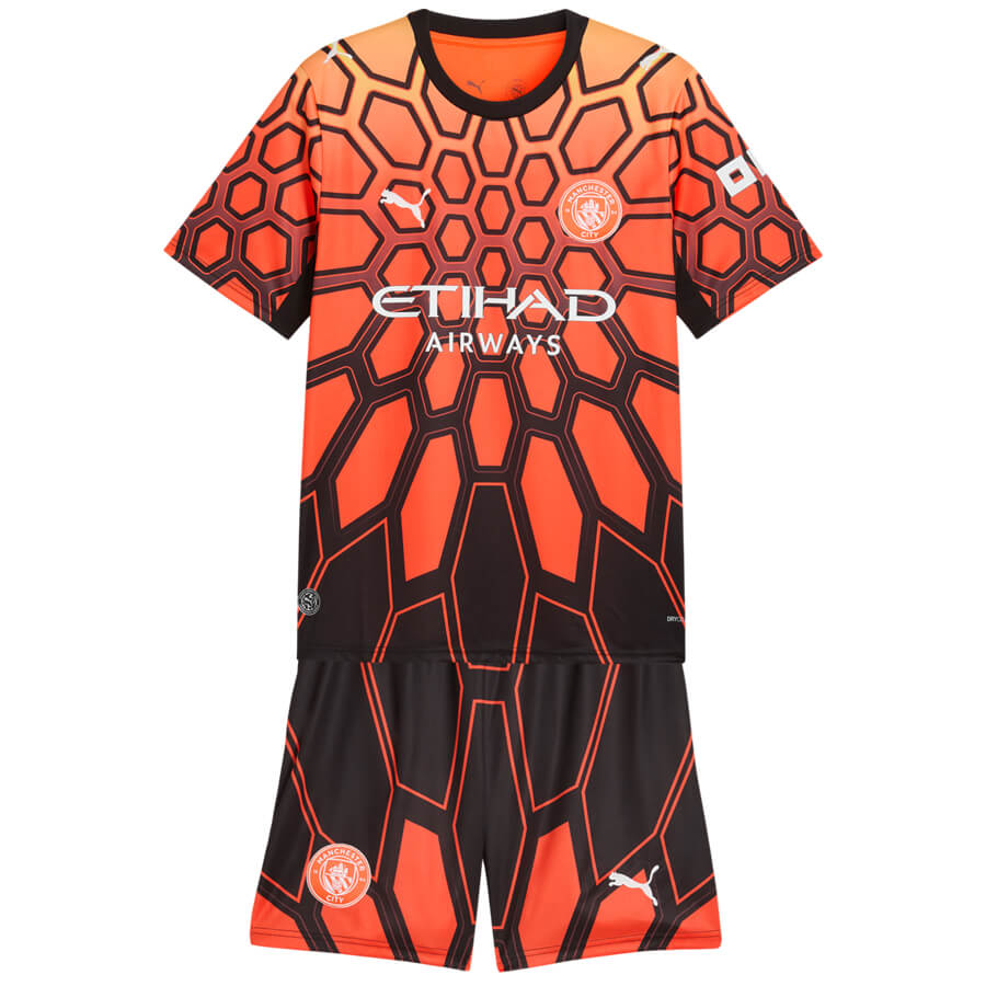 Manchester City Goalkeeper Kids Football Kit 26 27 - Orange