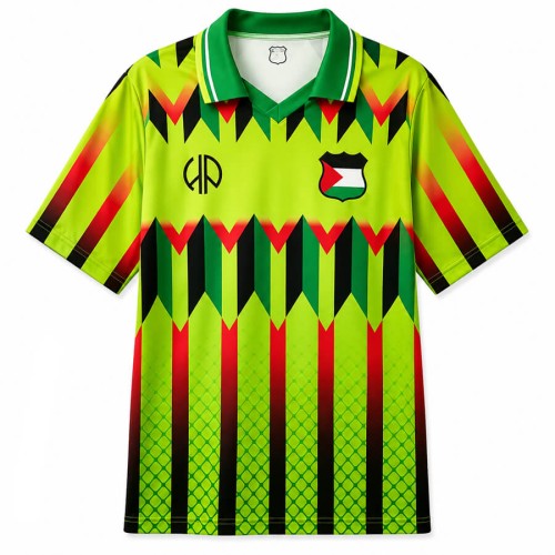 Retro Palestine Green Football Shirt