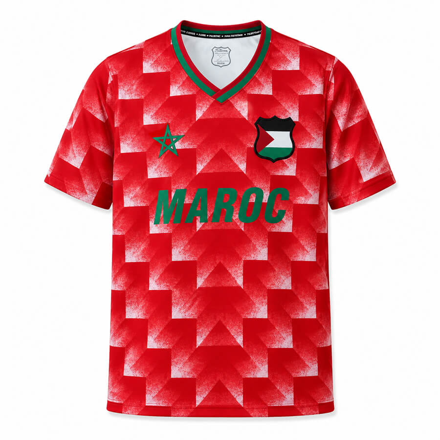 Retro Palestine Maroc Football Shirt