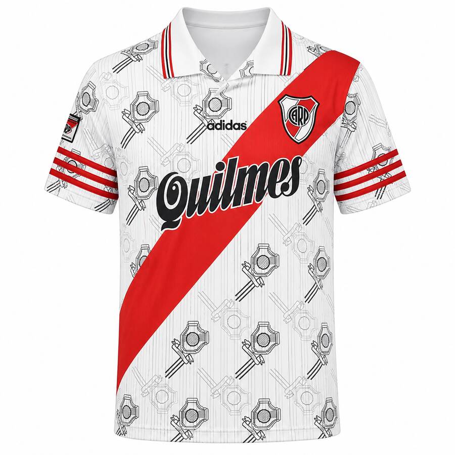 River Plate Home 1996 1997 Football Shirt